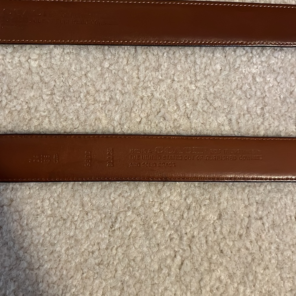 Mens Coach Belt Set (Black/Brown) Size 36 - Picture 3 of 4